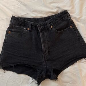 Black Denim Women's Shorts